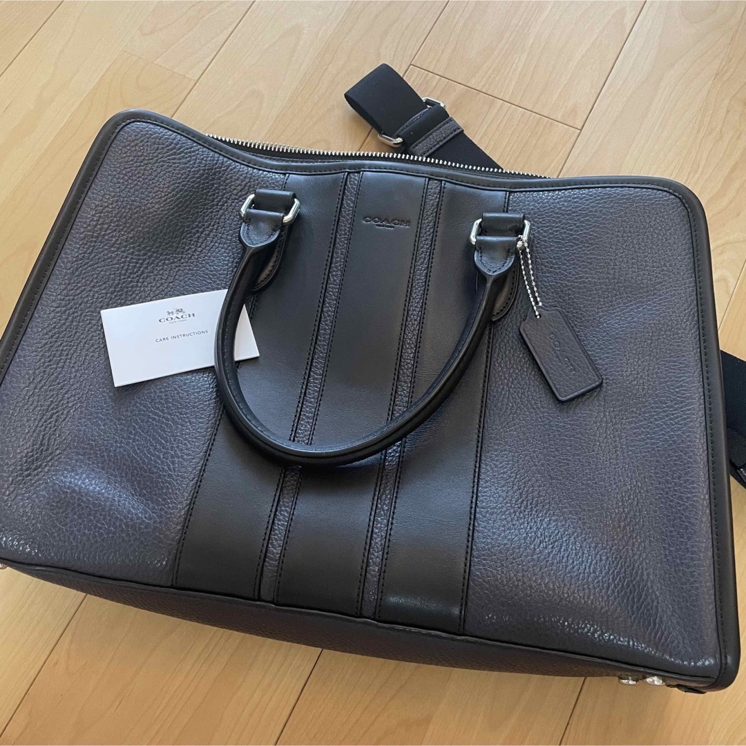 美品　COACH ビジネスバッグ　F72308 ネイビーブラック