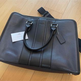 コーチ(COACH)の美品　COACH ビジネスバッグ　F72308 ネイビーブラック(ビジネスバッグ)