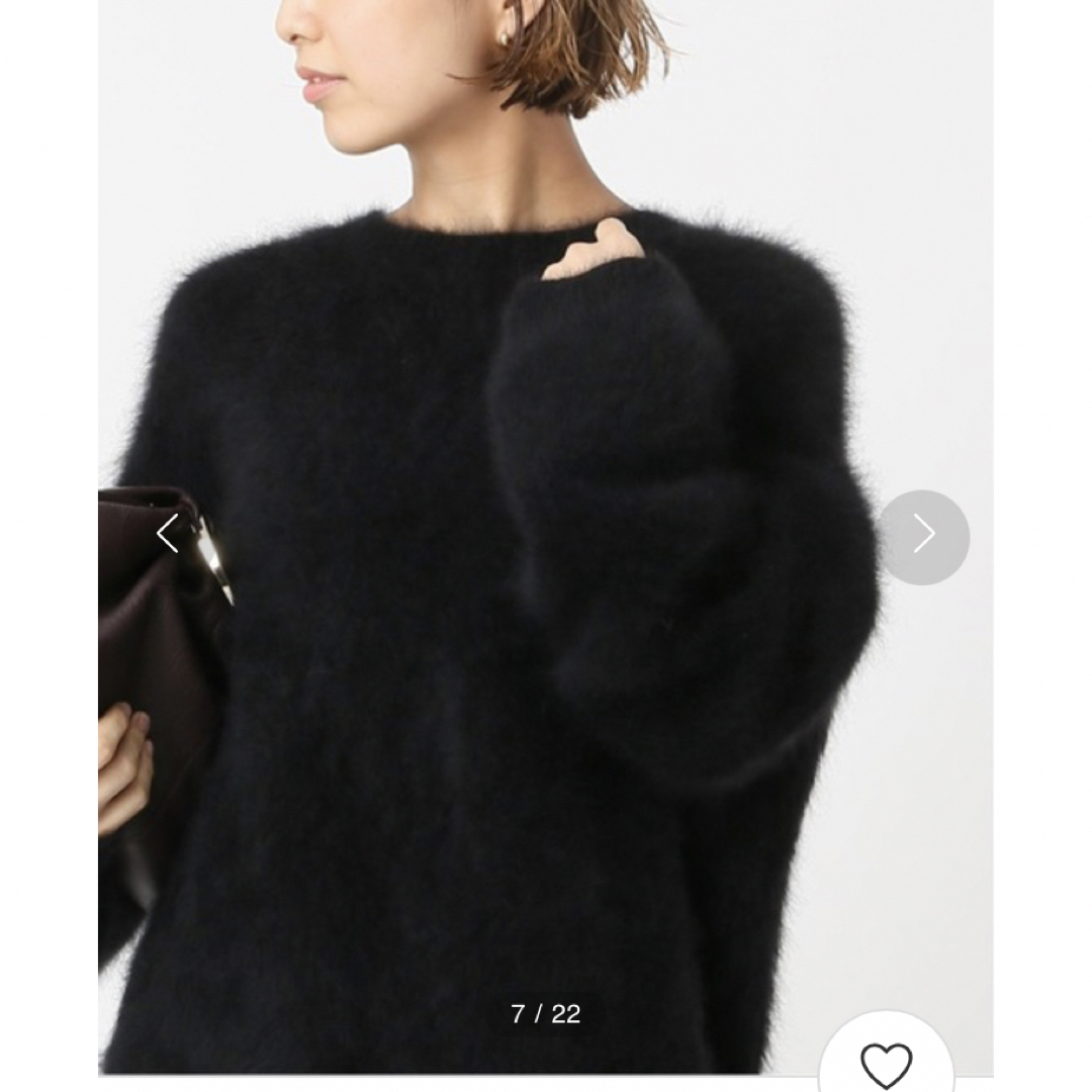 ドゥーズィエムクラス　Fluffy Sweater ブラック