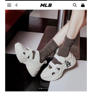 メジャーリーグベースボール(MLB)のMLB Korea NY 韓国　スニーカー　New Jeans Kpop(スニーカー)