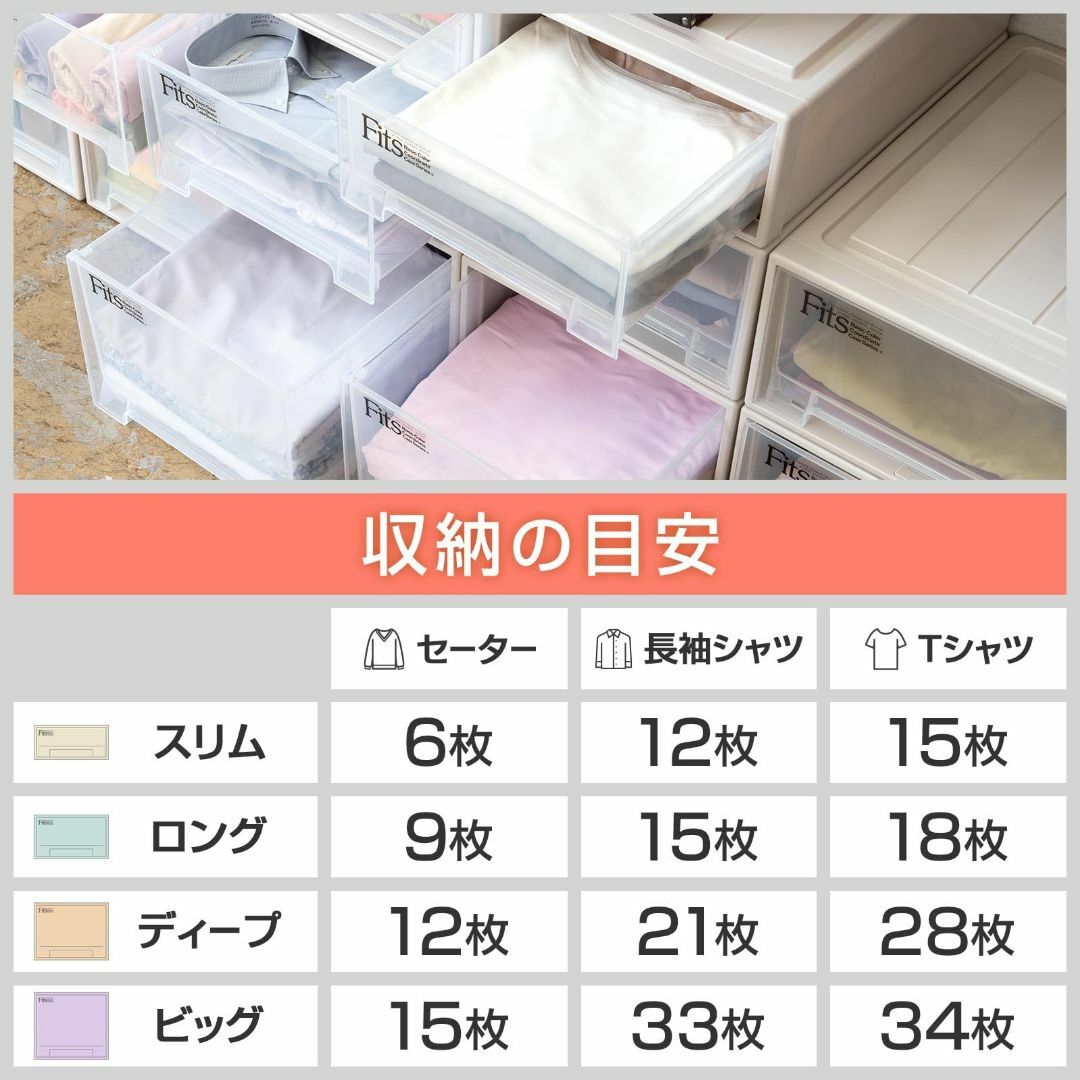 【色: 01_カプチーノ】天馬 耐久性に特化した収納ケース 日本製 フィッツケー