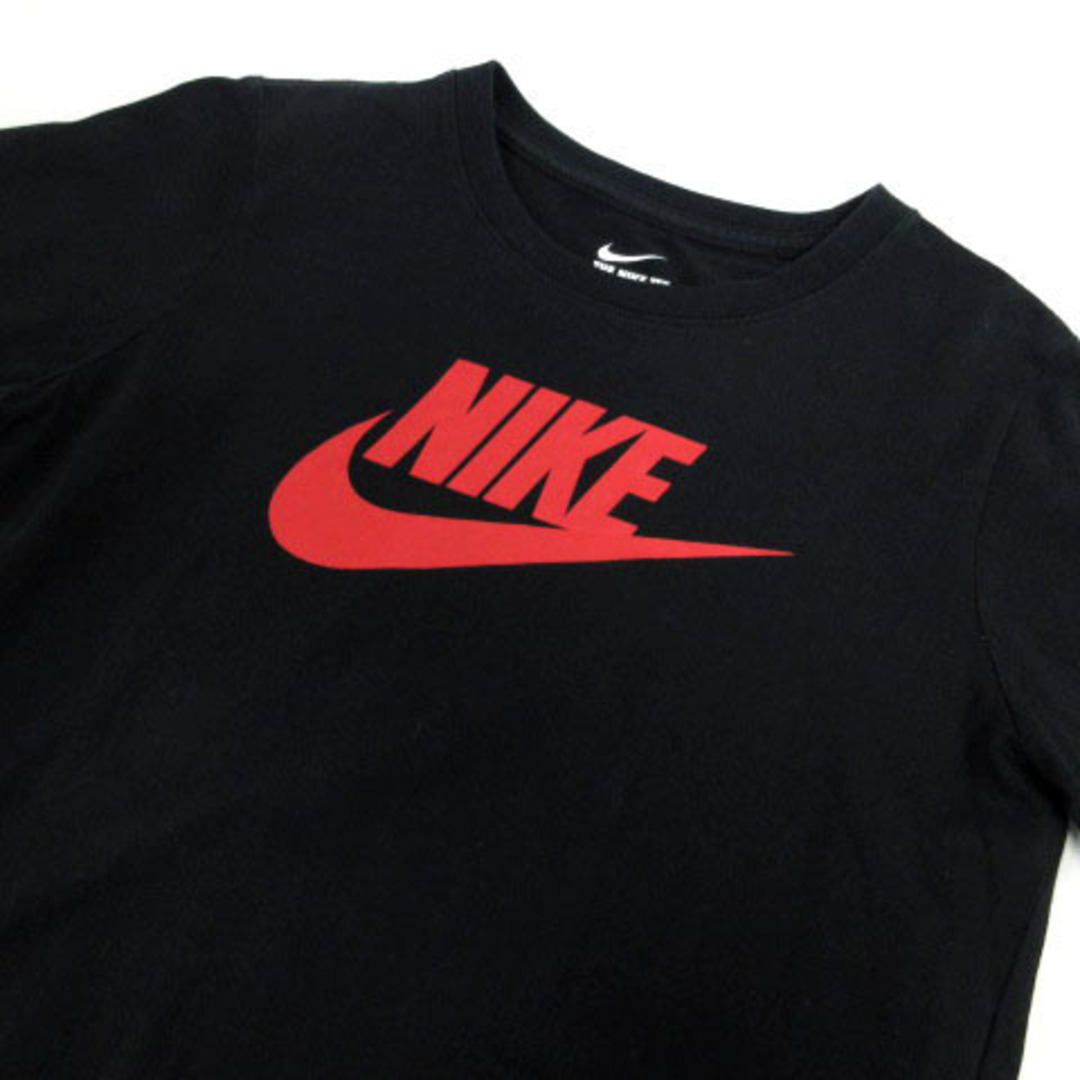 ナイキ NIKE Tシャツ ロゴプリント 半袖 丸首 ブラック 黒 赤 L