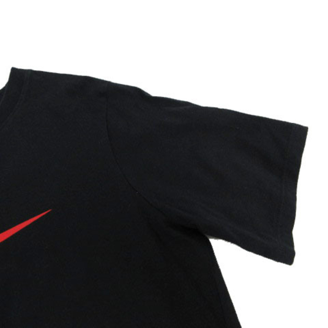 ナイキ NIKE Tシャツ ロゴプリント 半袖 丸首 ブラック 黒 赤 L