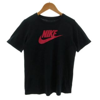 ナイキ(NIKE)のナイキ NIKE Tシャツ ロゴプリント 半袖 丸首 ブラック 黒 赤 L(その他)