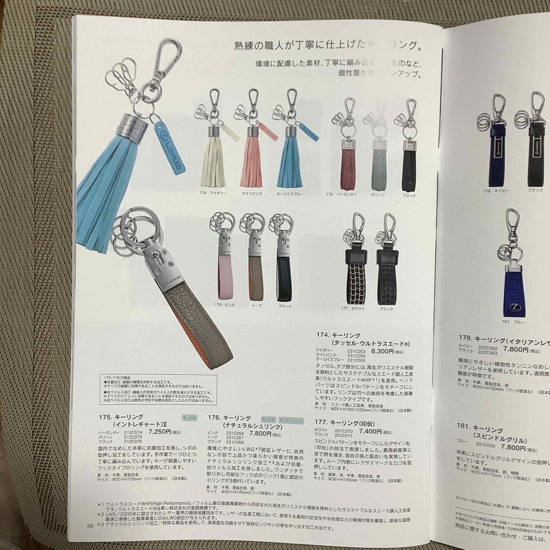 トヨタ(トヨタ)の2023〜2024 秋冬レクサスコレクション　カタログ　送料無料 自動車/バイクの自動車(カタログ/マニュアル)の商品写真