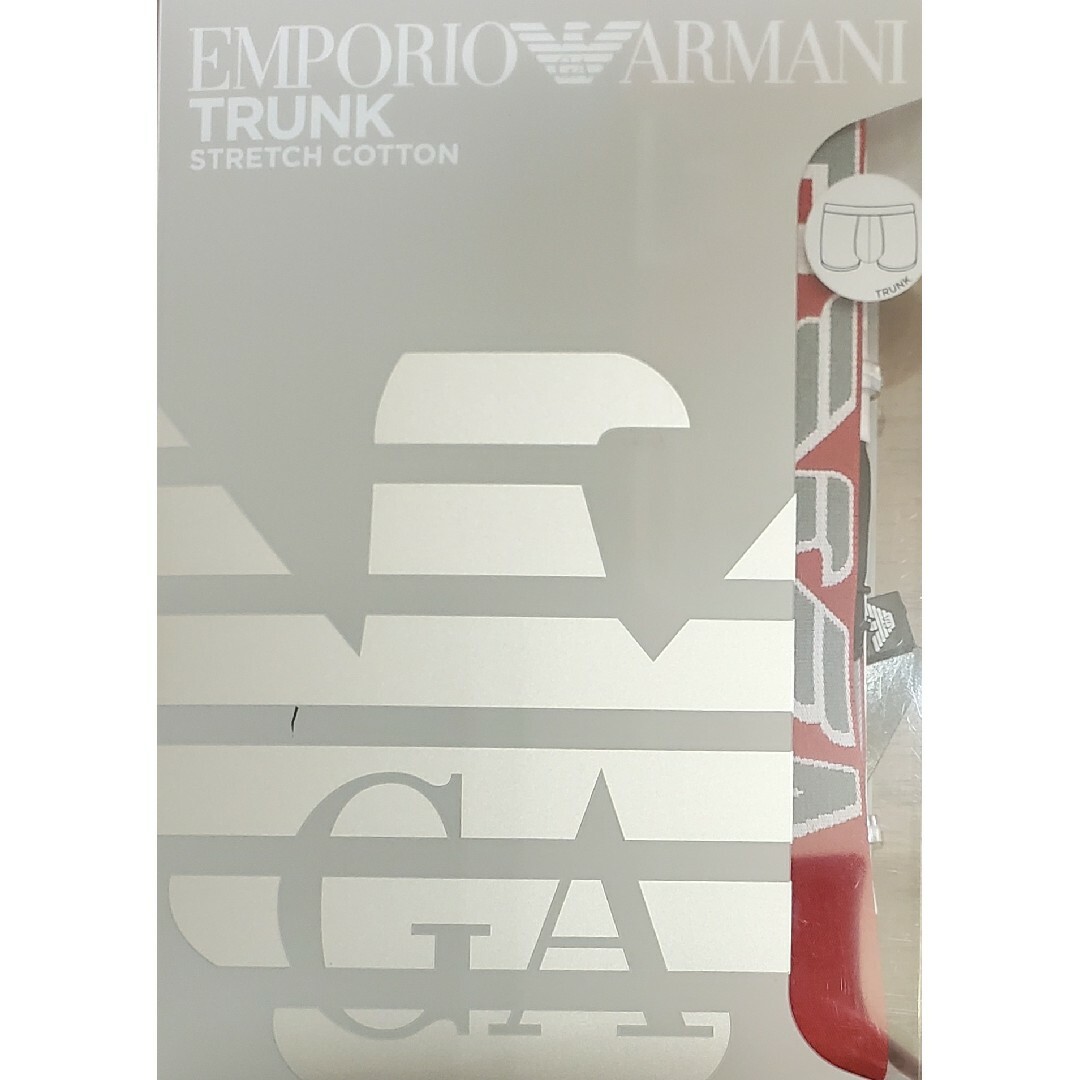 Emporio Armani(エンポリオアルマーニ)のエンポリオアルマーニ　新品　メンズ　ボクサーパンツ(レッド/ネイビーS) メンズのアンダーウェア(ボクサーパンツ)の商品写真