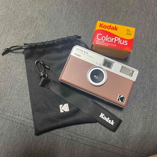 コダック　フィルムカメラ EKTAR H35 ハーフフレーム ブラウン(フィルムカメラ)