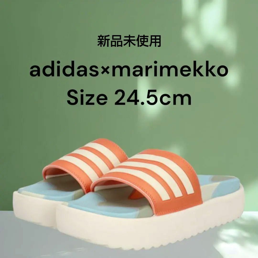 adidas(アディダス)の【新品】24.5cm　アディダス×マリメッコ アディレッタ　厚底サンダル レディースの靴/シューズ(サンダル)の商品写真