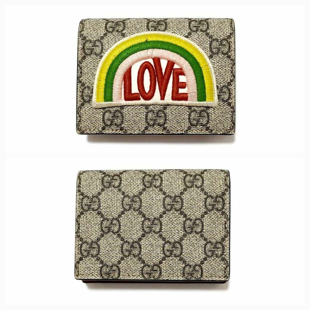 Gucci - グッチGGスプリーム☆虹☆LOVE☆折り財布の通販 by R♡C shop