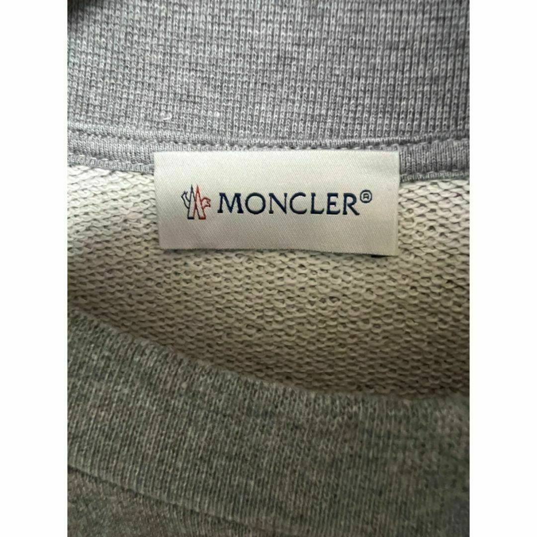 ☆未使用・本物保証☆MONCLER レタリングロゴ スウェット XXL グレー色