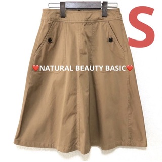 ナチュラルビューティーベーシック(NATURAL BEAUTY BASIC)のNATURAL BEAUTY BASIC スカート　秋　オフィスカジュアル(ひざ丈スカート)