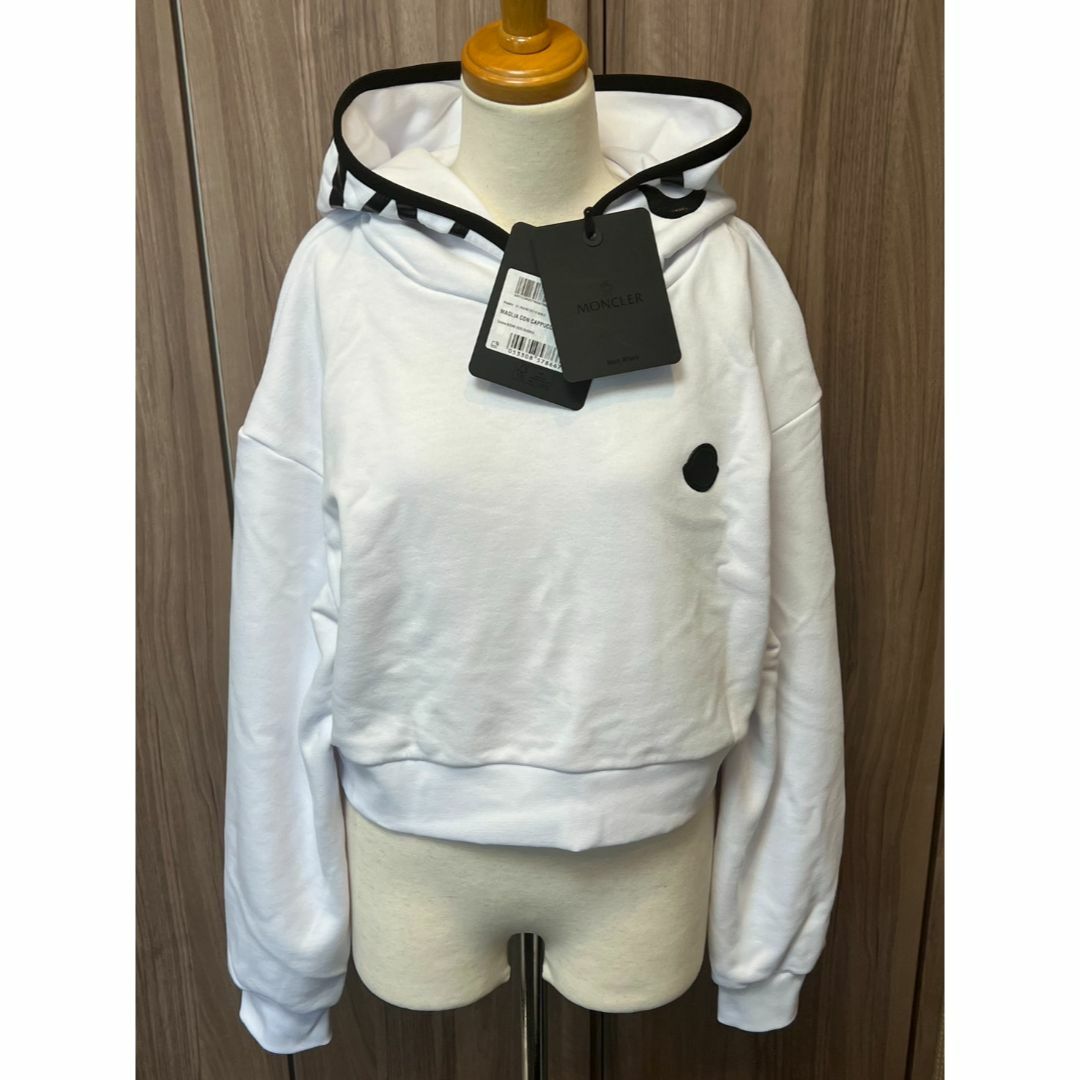 ☆新品未使用・本物保証☆MONCLER Cropped パーカー XL　白色