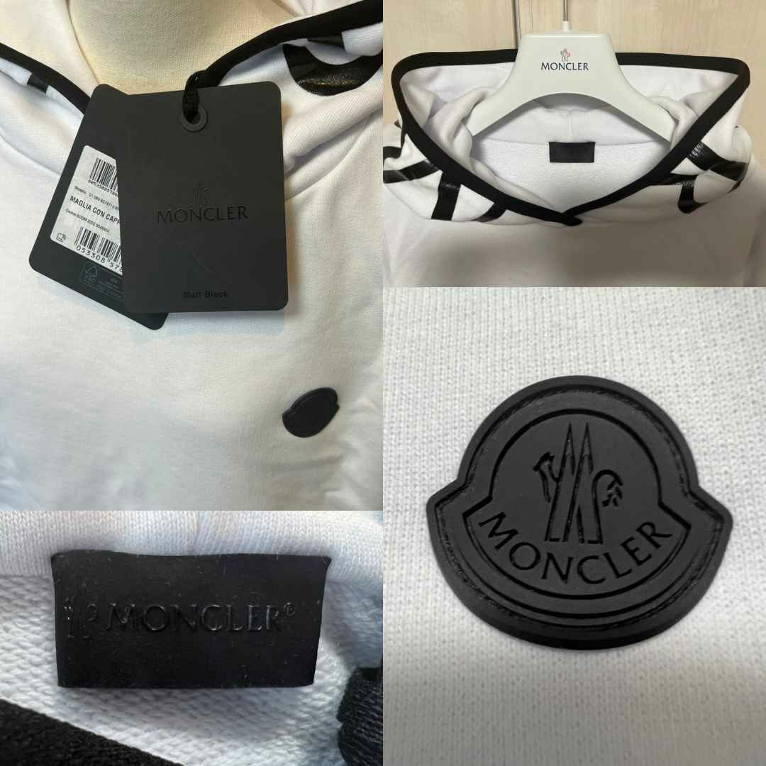 ☆新品未使用・本物保証☆MONCLER Cropped パーカー XS　白色