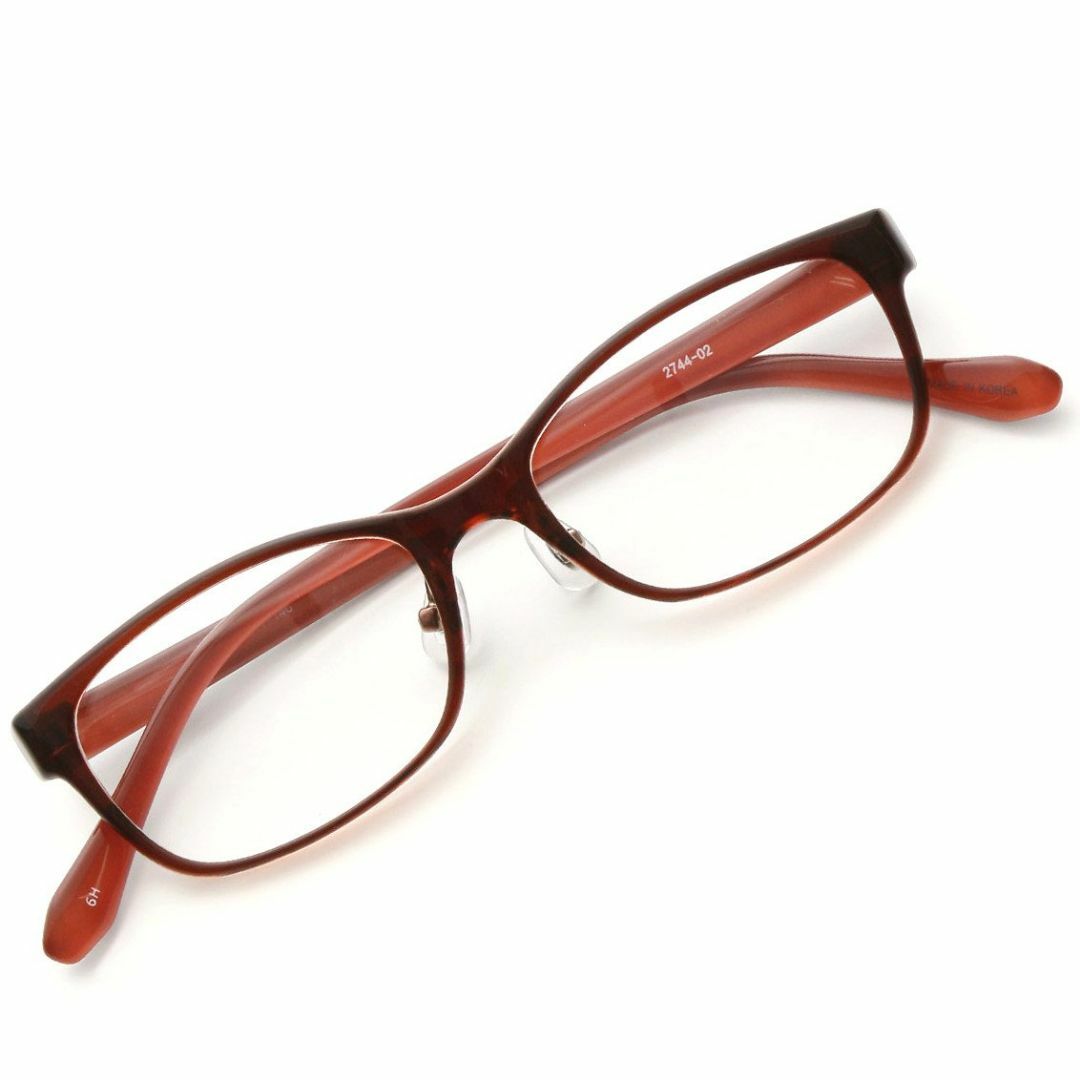 [KKD] メガネ屋さんのレンズで作る ウェリントン 伊達 メガネ 軽量 TR9