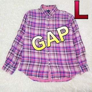 ギャップ(GAP)のギャップ メンズ長袖シャツ Lサイズ(シャツ)