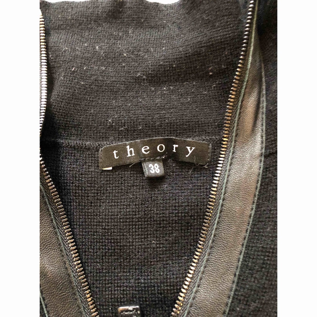 セオリー theory トップス 長袖 ブラック ロング ニット セーター