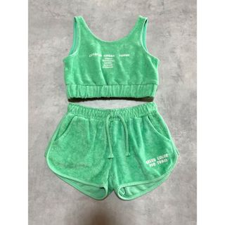 ザラキッズ(ZARA KIDS)の【最終価格】ZARA ザラ キッズ セットアップ キャミソール ショートパンツ(Tシャツ/カットソー)