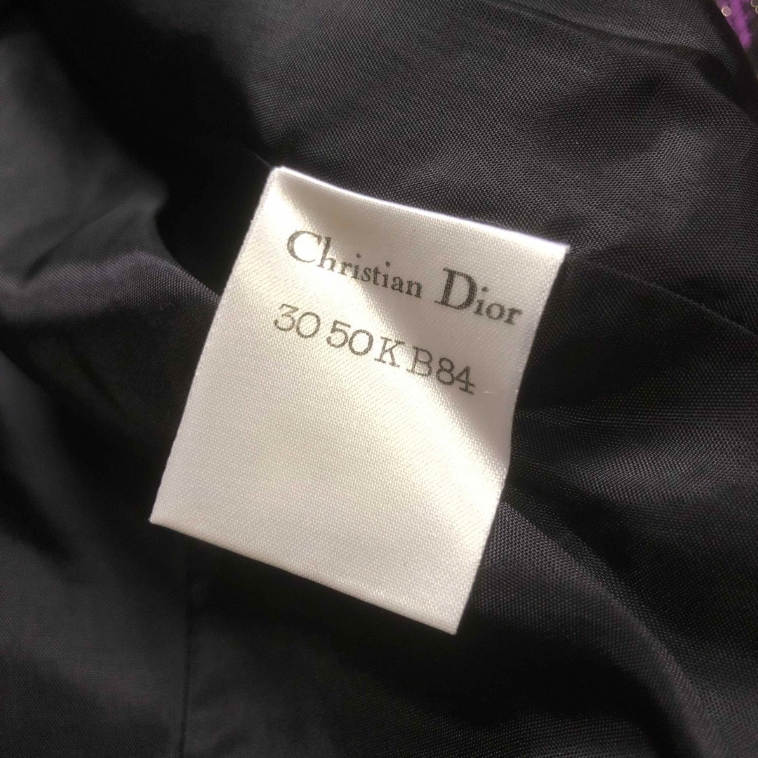 Old Christian dior きらきらウールツイードノーカラージャケット