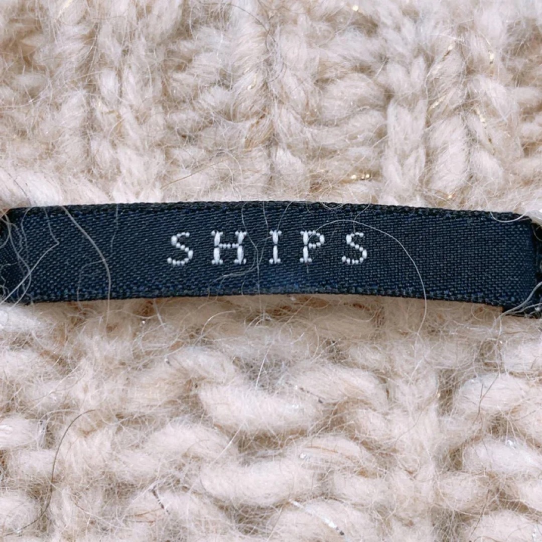 SHIPS(シップス)のSHIPS 長袖ニット ニット ベージュ シンプル　アクリル アルパカ シップス レディースのトップス(ニット/セーター)の商品写真