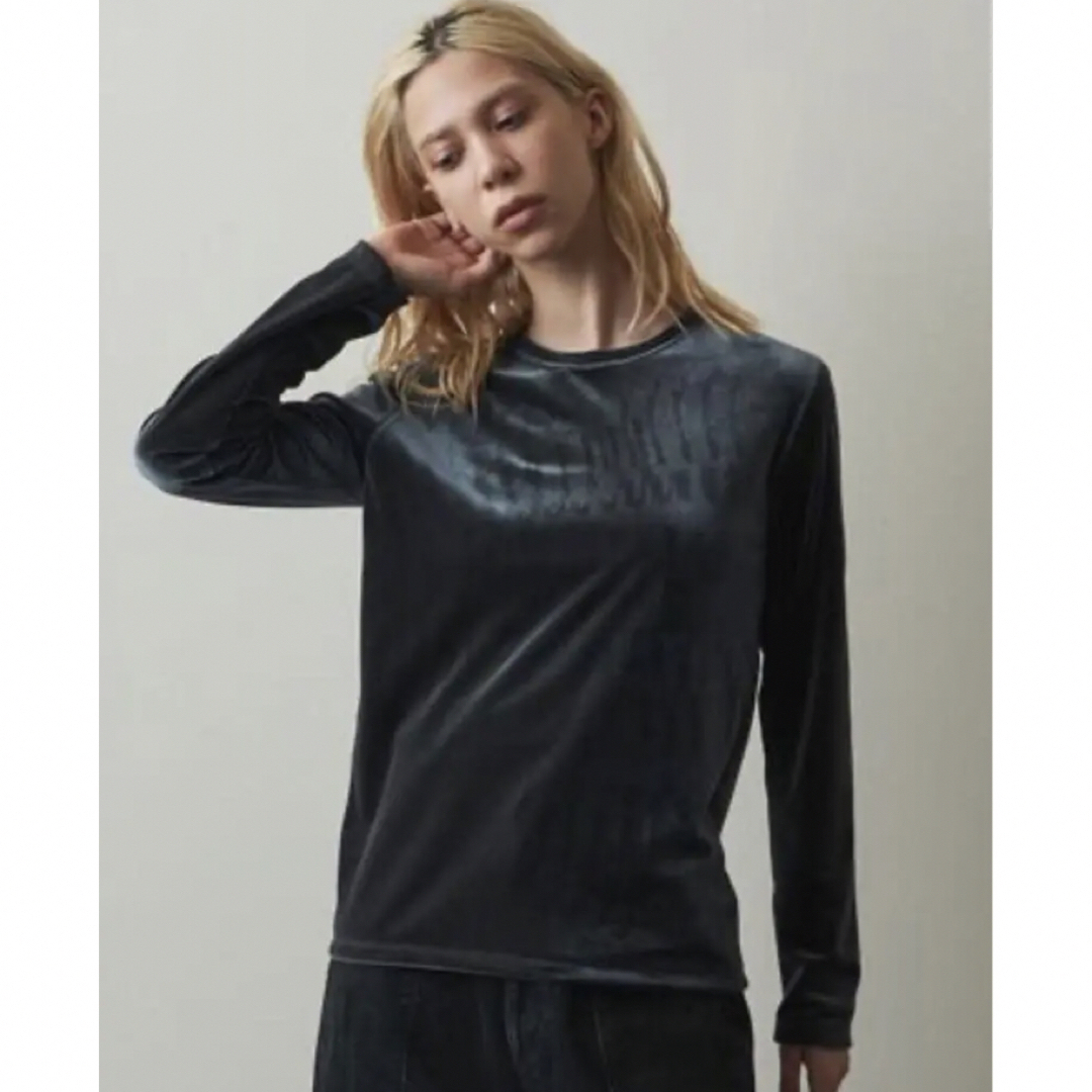 steven alan(スティーブンアラン)のSteven Alan VELOR LONG SLEEVE ベロアトップス メンズのトップス(Tシャツ/カットソー(七分/長袖))の商品写真