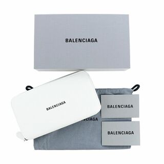バレンシアガ(Balenciaga)のバレンシアガ 長財布 ラウンドファスナー ホワイト コンチネンタル レザー 本革(財布)