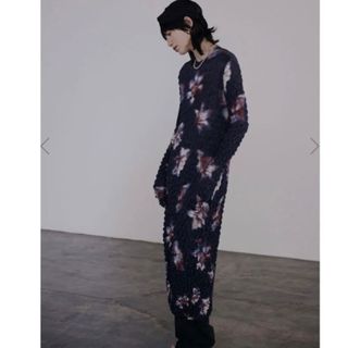 アメリヴィンテージ(Ameri VINTAGE)の【今期】NEON FLOWER I LINE DRESS(ロングワンピース/マキシワンピース)