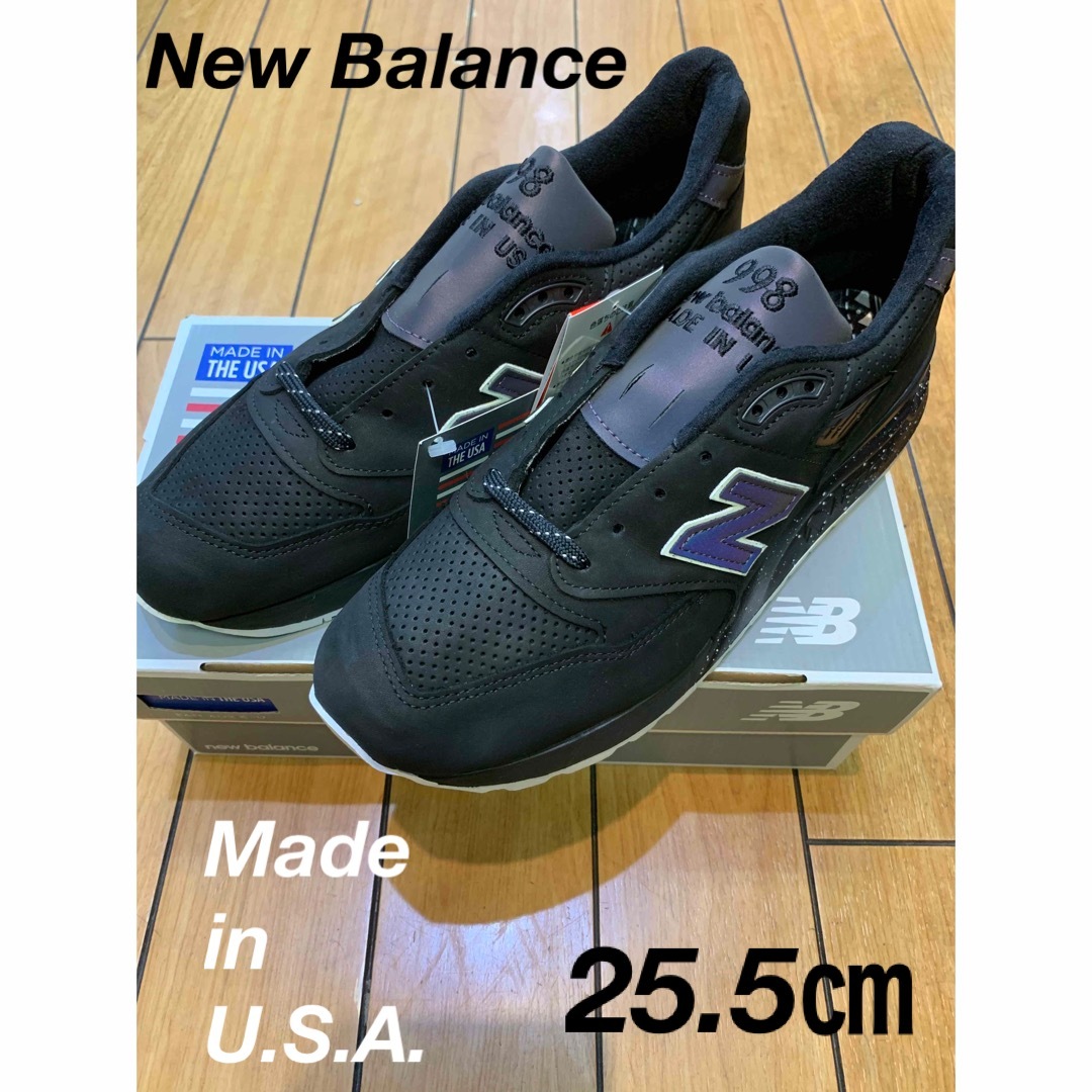 New Balance(ニューバランス)の✨新品・限定✨NB M998 ABK ニューバランス　ブラック　アメリカ製 メンズの靴/シューズ(スニーカー)の商品写真