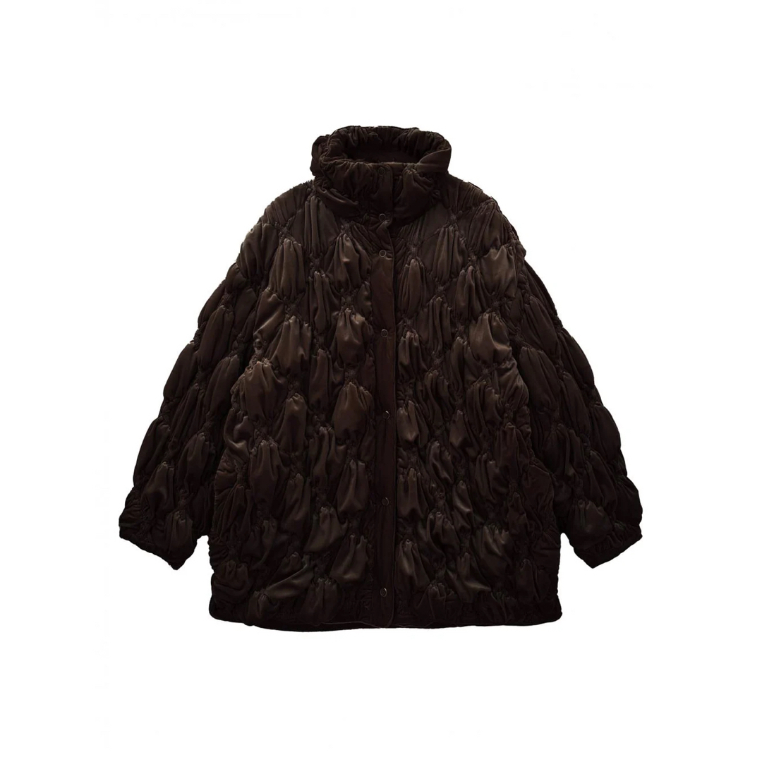 Ameri VINTAGE - VELOUR QUILTING BLOUSONの通販 by smile ◡̈ Ameri VINTAGE - VELOUR QUILTING BLOUSONの通販 by smile ◡̈