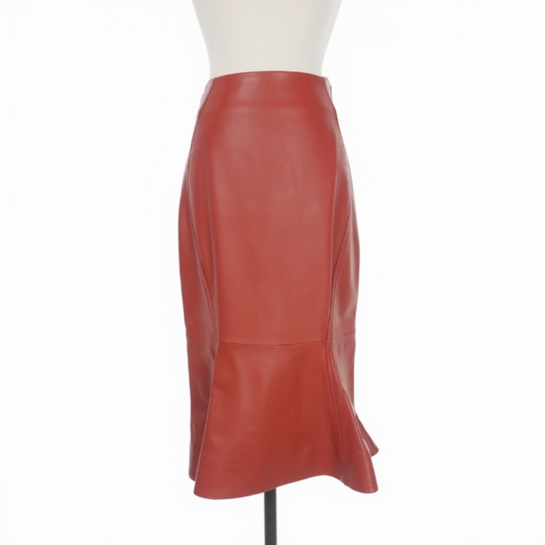 Marni(マルニ)のマルニ MARNI 21AW レザー スカート ひざ丈 シープスキン 42 茶 レディースのスカート(ロングスカート)の商品写真