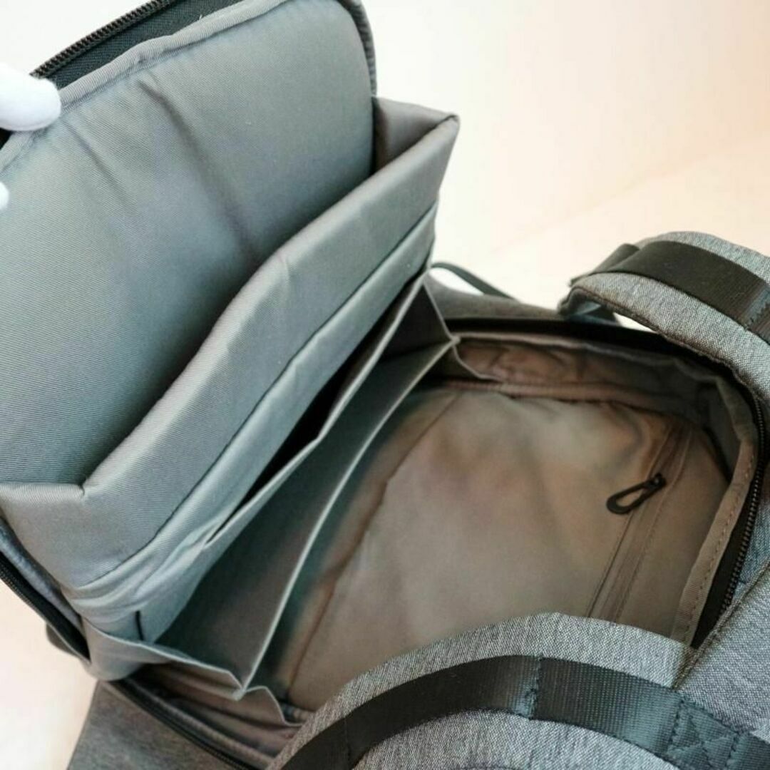 美品】Cote&Ciel イザール ISAR 高級リュックサック M グレー - バッグ