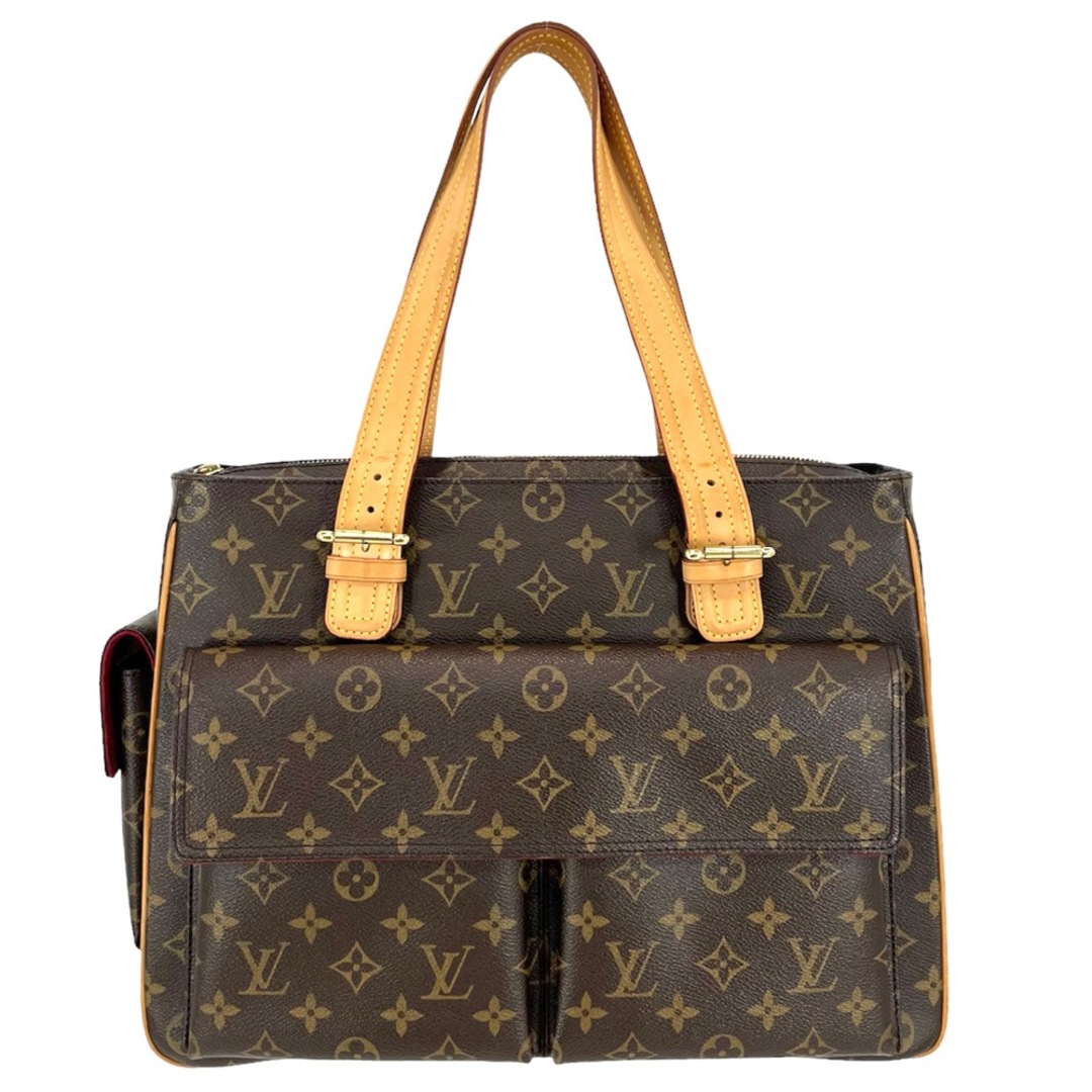 LOUIS VUITTON ルイヴィトン トートバッグ モノグラム ハンドバッグ ミュルティプリシテ ブラウン 茶 鞄 かばん  M51162    ゴールド金具 レディース 定番【品】