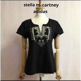 アディダスバイステラマッカートニー(adidas by Stella McCartney)のadidas by stella mccartney 刺繍 スキッパーTシャツ(Tシャツ(半袖/袖なし))