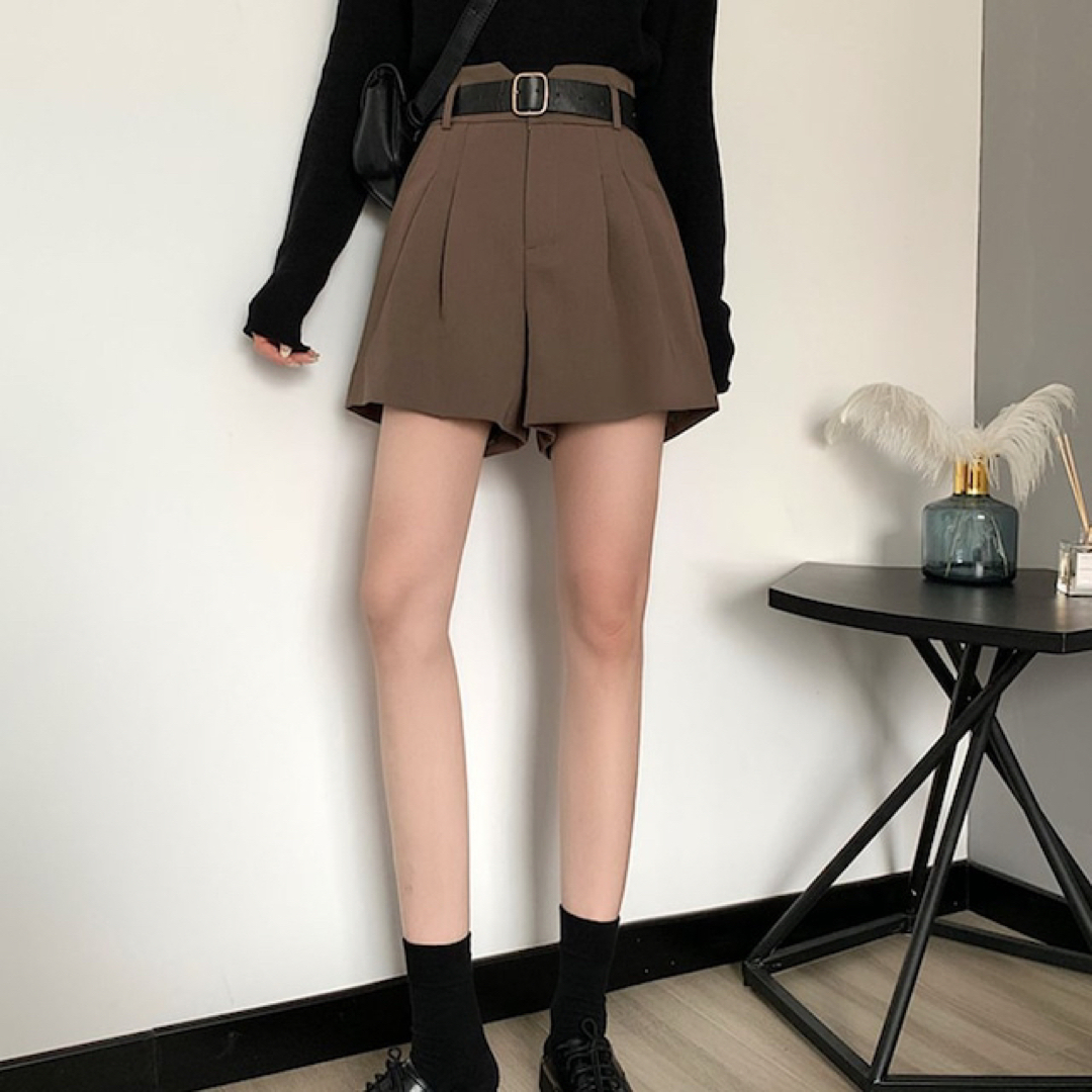ハイウエスト ショートパンツ ボトムス オルチャン ガーリー 韓国