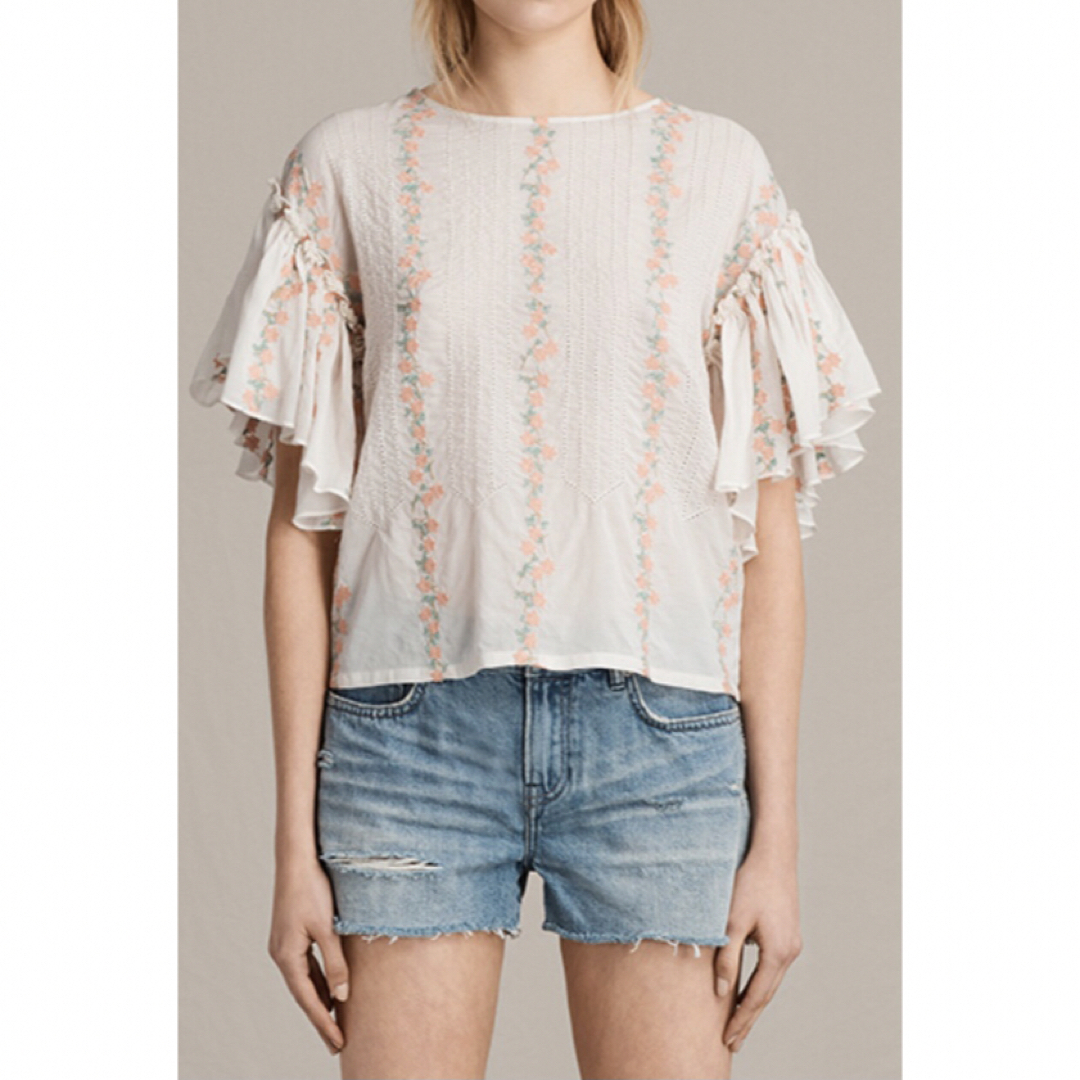 ALLSAINTS トップス シャツ ブラウス - シャツ/ブラウス(半袖/袖なし)