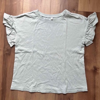 ジーユー(GU)のGU▲Tシャツ KIDS 130 フリル袖(Tシャツ/カットソー)