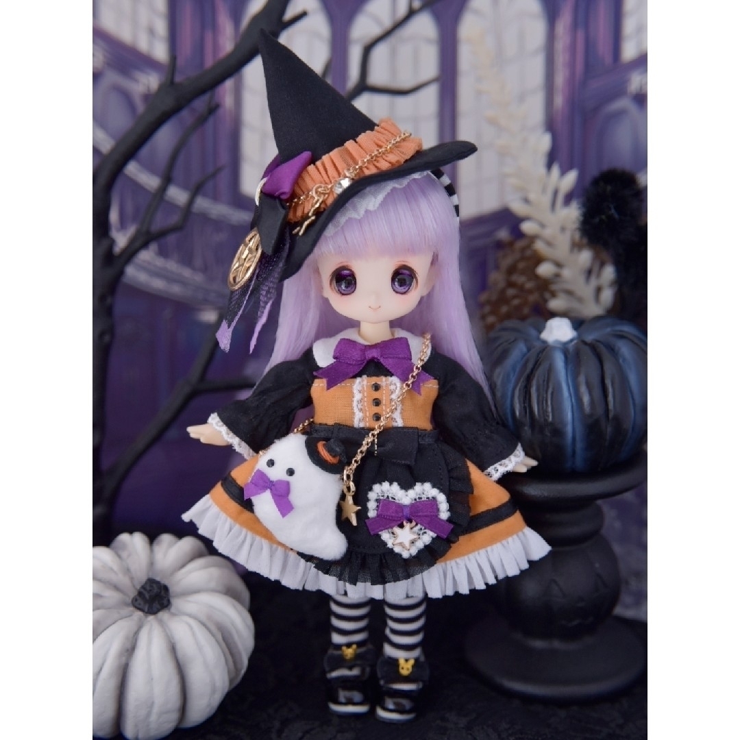 魔女のハロウィンワンピ ハンドメイドのぬいぐるみ/人形(その他)の商品写真