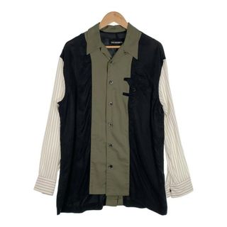 YUKI HASHIMOTO ユウキハシモト 20AW Lining Shirt オープンカラーシャツ 切替 異素材 Size 46(シャツ)