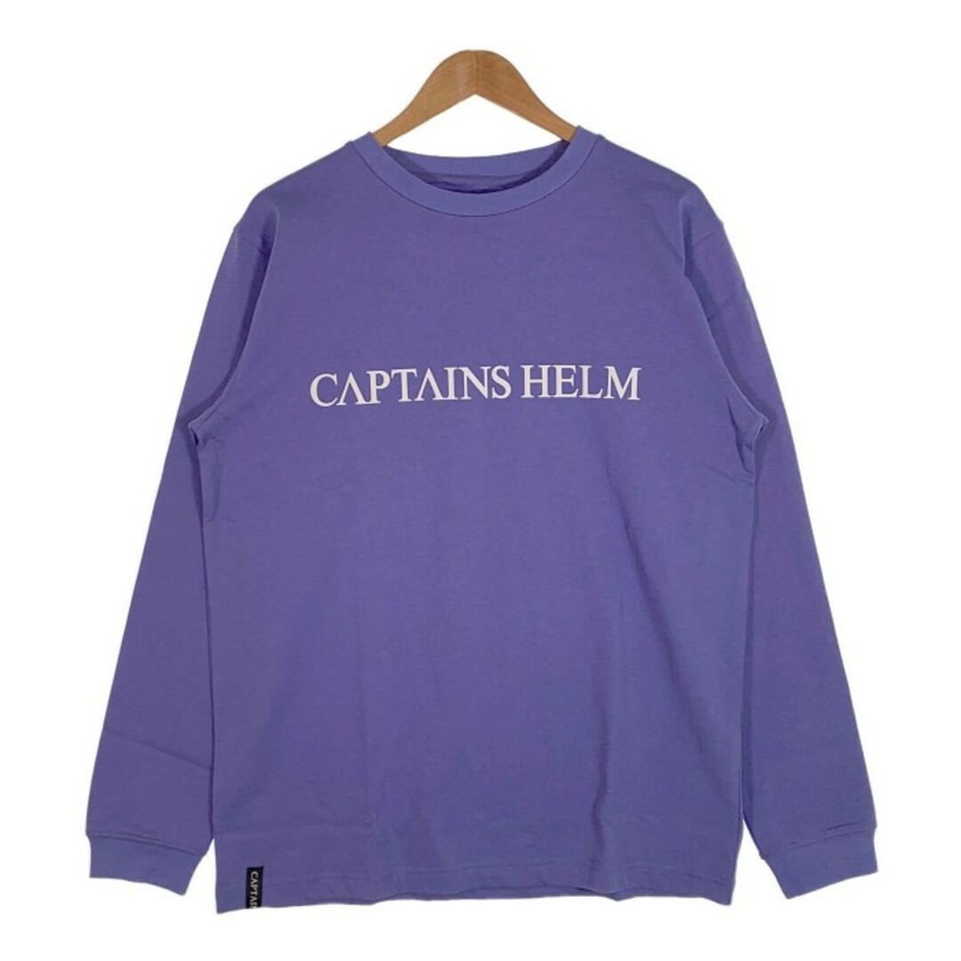 CAPTAINS HELM キャプテンズヘルム 23SS LDN LOGO LS TEE ロゴプリント ロングスリーブTシャツ バイオレット Size L