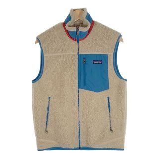 パタゴニア(patagonia)のpatagonia パタゴニア Classic Retro-X Vest クラシックレトロX フリースベスト ホワイト ブルー 23046F0 Size S(ベスト)