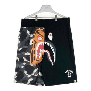 アベイシングエイプ(A BATHING APE)の★A BATHING APE エイプ CITY CAMO TIGER SHARK SWEAT SHORTS タイガー シャーク スウェットショーツ sizeXL(その他)