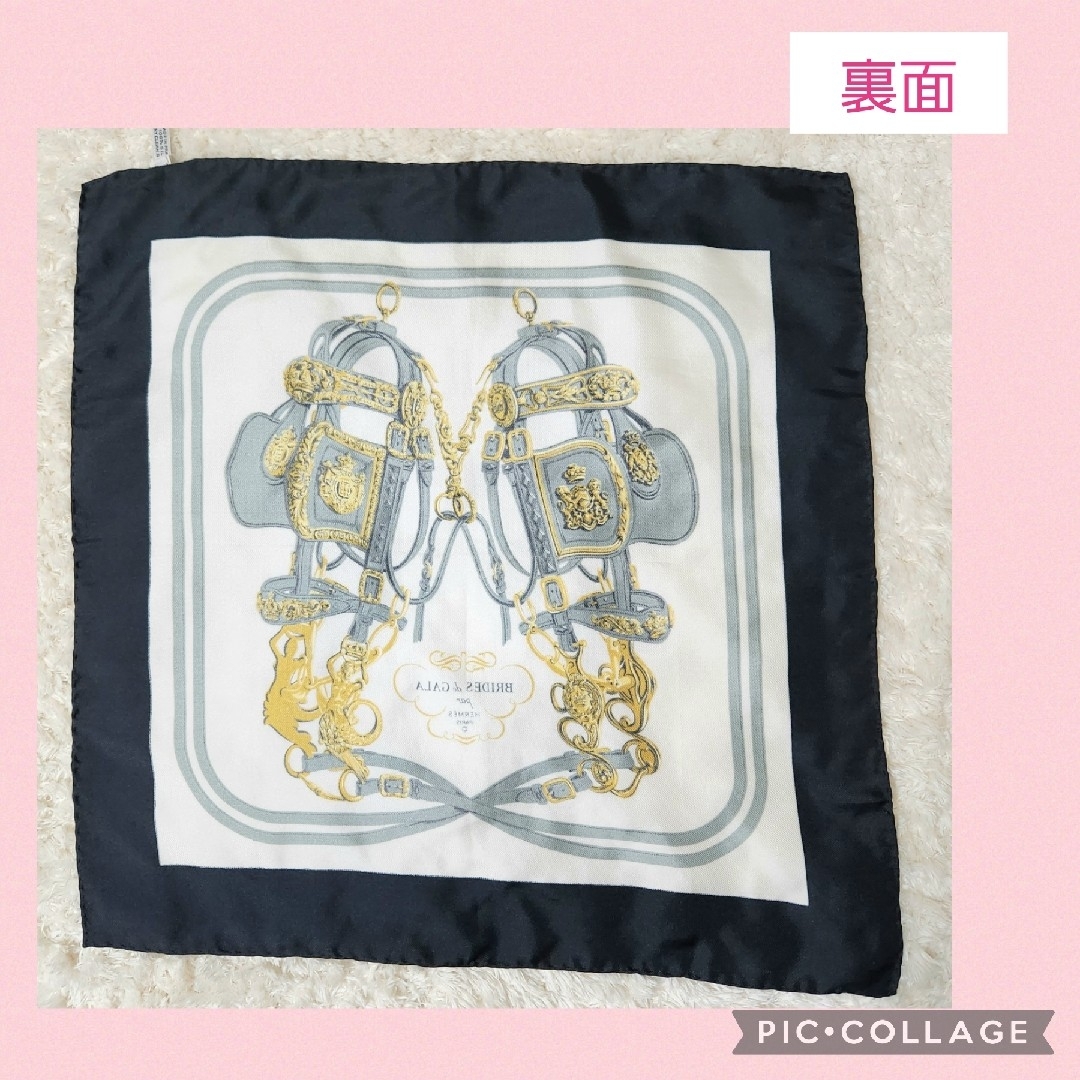 美品 HERMES エルメス☆式典用馬勒☆カレ40 プチカレ スカーフ