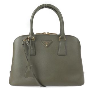 プラダ(PRADA)のPRADA＊SAFFIANO MILITARE ハンドバッグ(オリーブグリーン)(ハンドバッグ)