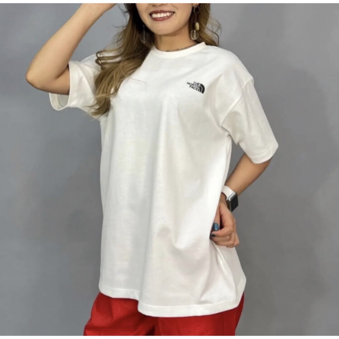 ノースフェイス バックスクエアロゴTシャツ ホワイト XLサイズ 新品 タグ付き 4