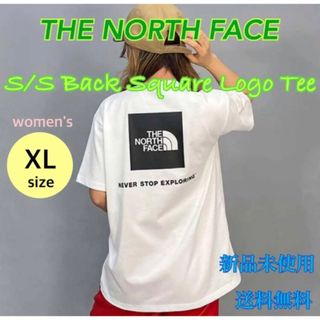 ザノースフェイス(THE NORTH FACE)のノースフェイス バックスクエアロゴTシャツ ホワイト XLサイズ 新品 タグ付き(Tシャツ(半袖/袖なし))