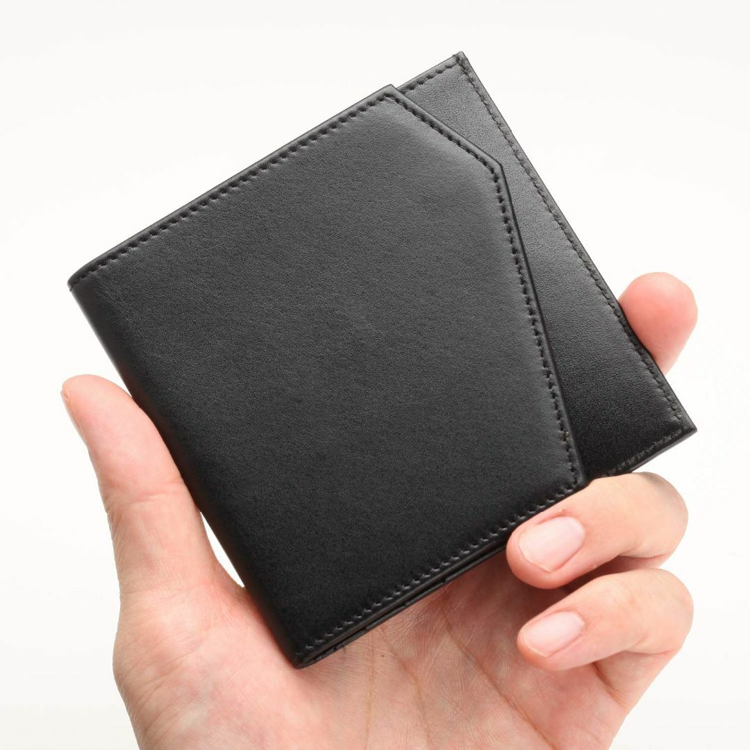 [INDESTAR] 財布 二つ折り メンズ 牛革 薄い コンパクト 小銭入れな 3