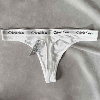 カルバンクライン(Calvin Klein)のカルバンクライン　Tバック　白　S(ショーツ)