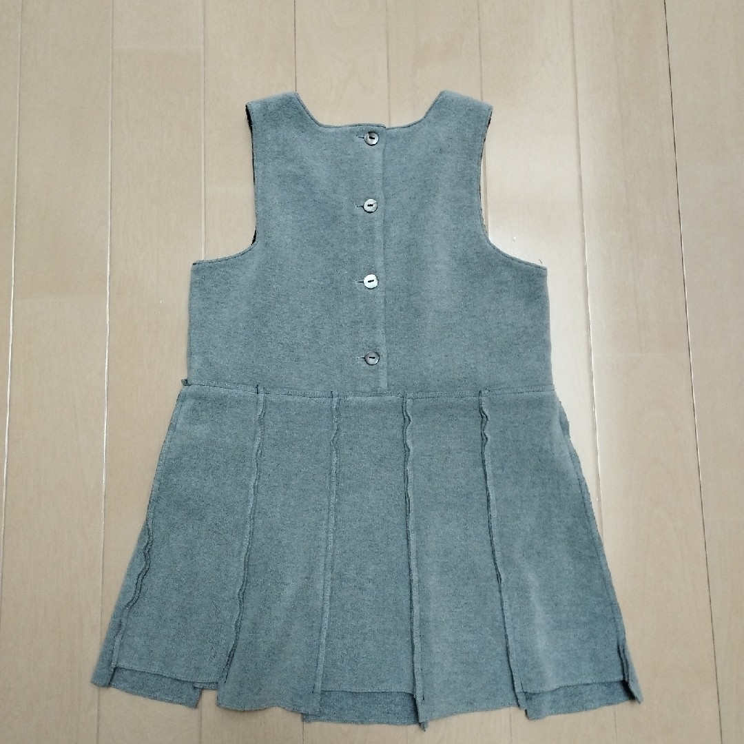 familiar(ファミリア)のファミリア　ワンピース　グレー　90 キッズ/ベビー/マタニティのキッズ服女の子用(90cm~)(ワンピース)の商品写真