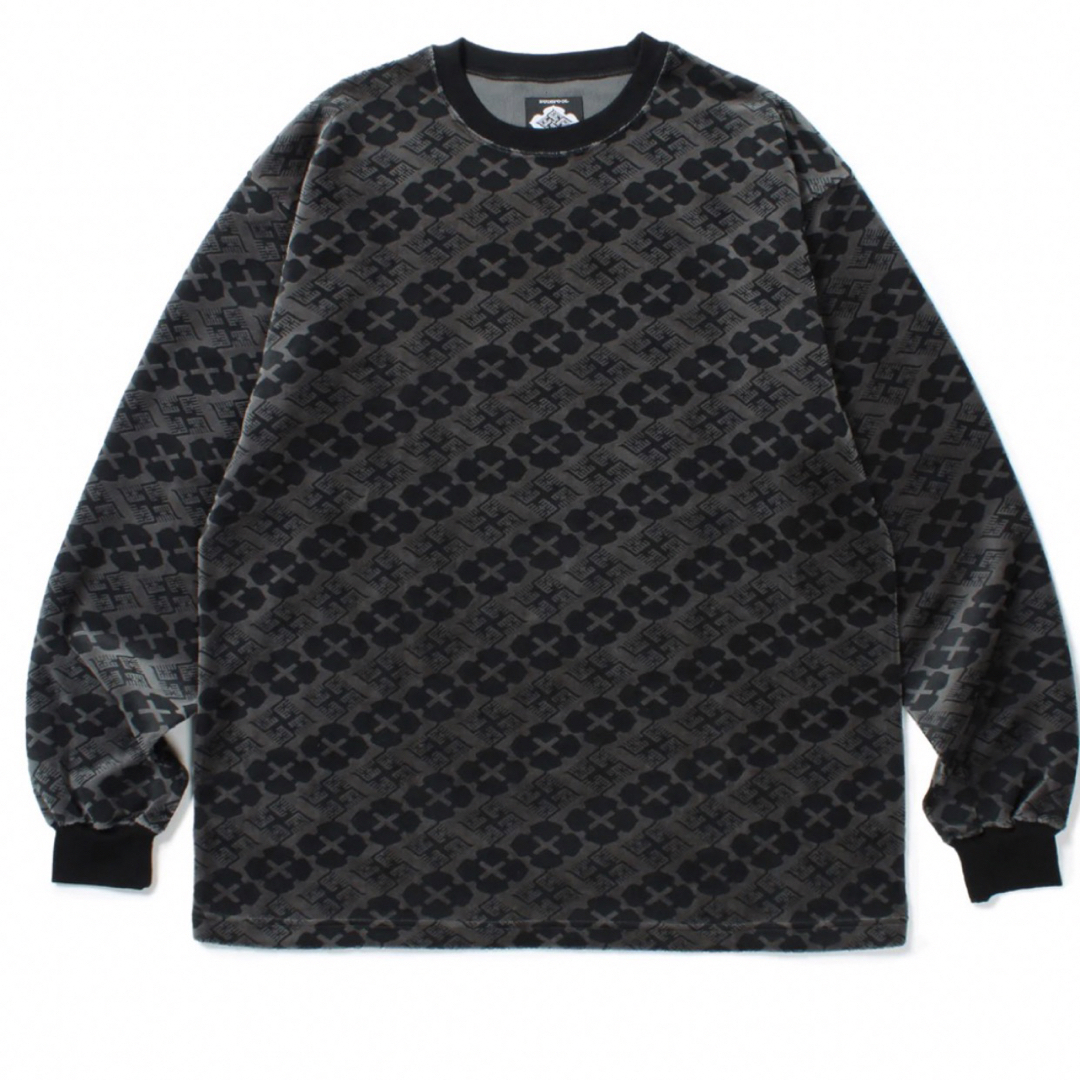 GAKKIN × BUDSPOOL 花罰家紋 VELOUR L/S TEE-