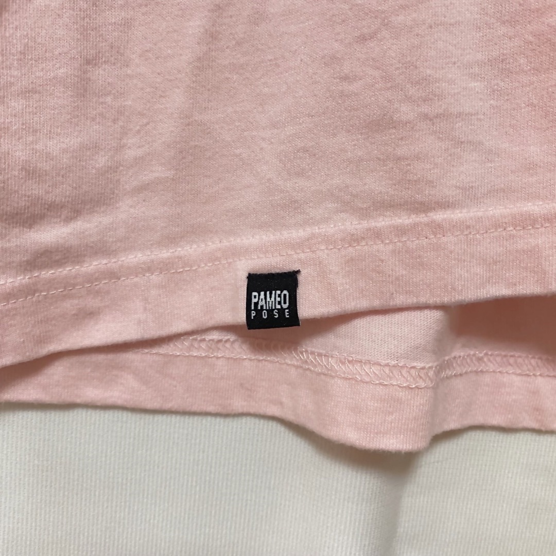 PAMEO POSE(パメオポーズ)のPAMEO POSE the world ロングTシャツ ピンク メンズのトップス(Tシャツ/カットソー(七分/長袖))の商品写真