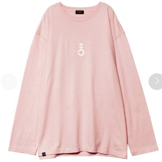 パメオポーズ(PAMEO POSE)のPAMEO POSE the world ロングTシャツ ピンク(Tシャツ/カットソー(七分/長袖))